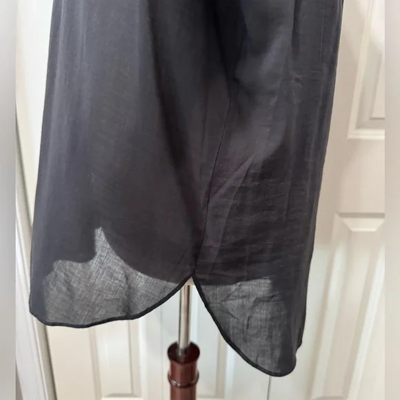 LOFT NWT Black Peasant Style Relaxed Long Sleeve Blouse. - Picture 7 of 9